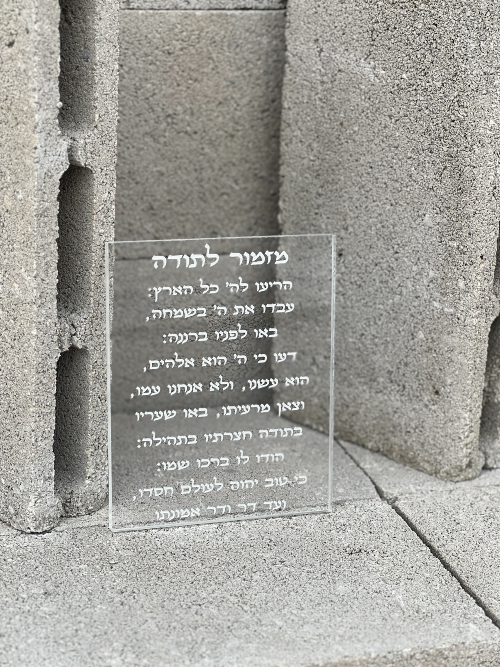 בלוק מזמור לתודה – תמונה 2