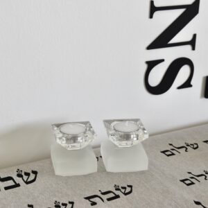 פמוטים קריסטל להדלקת נרות