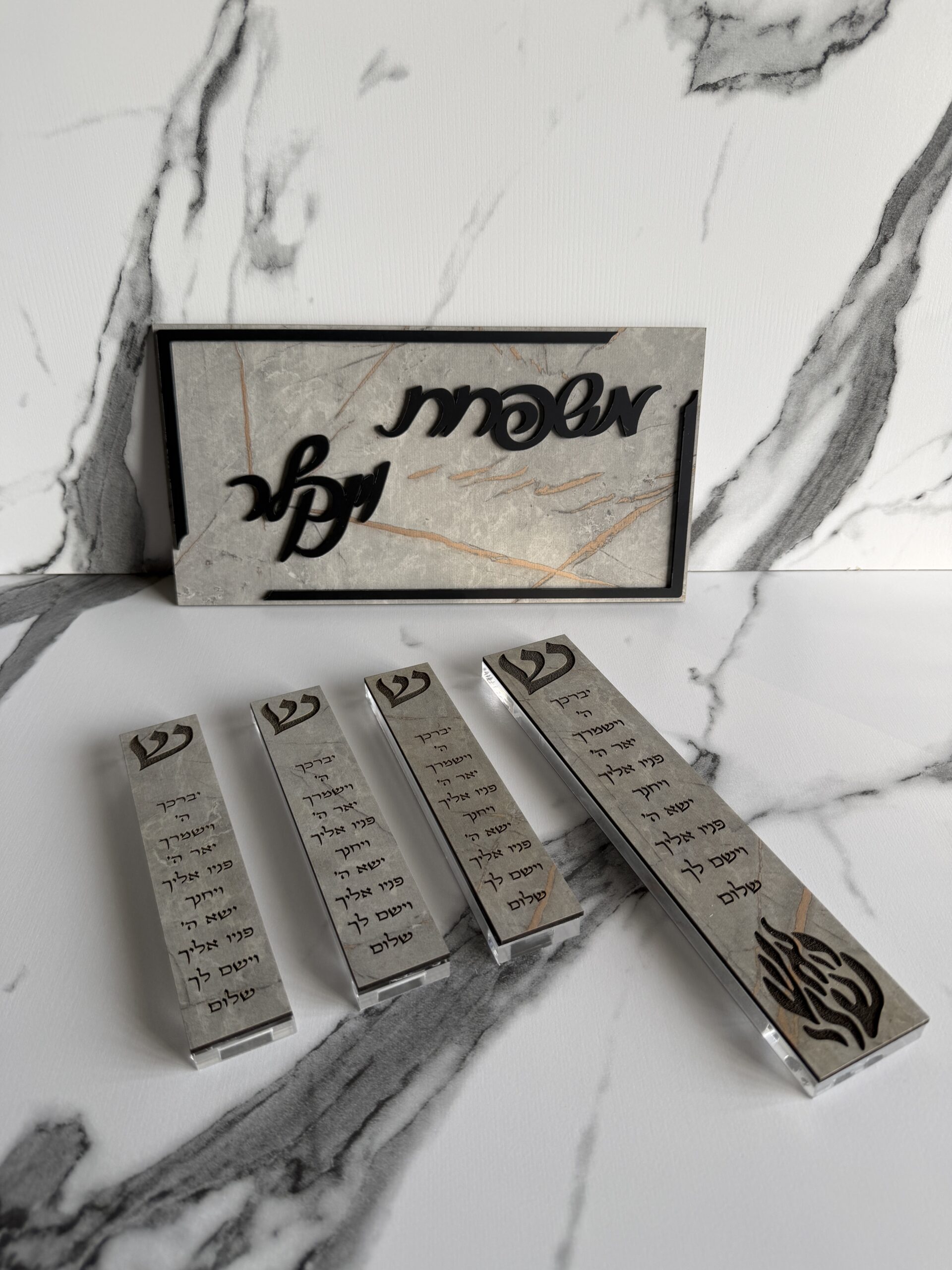 סט דמוי שיש אפור עורקים כניסה לבית – תמונה 2